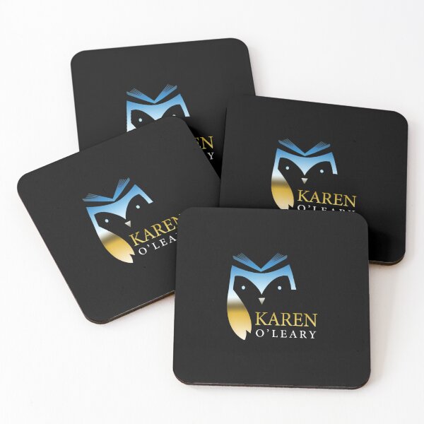 Item preview, Karen O'Leary Owl Emblem Gold Blue designed and sold by Giannihanahan.