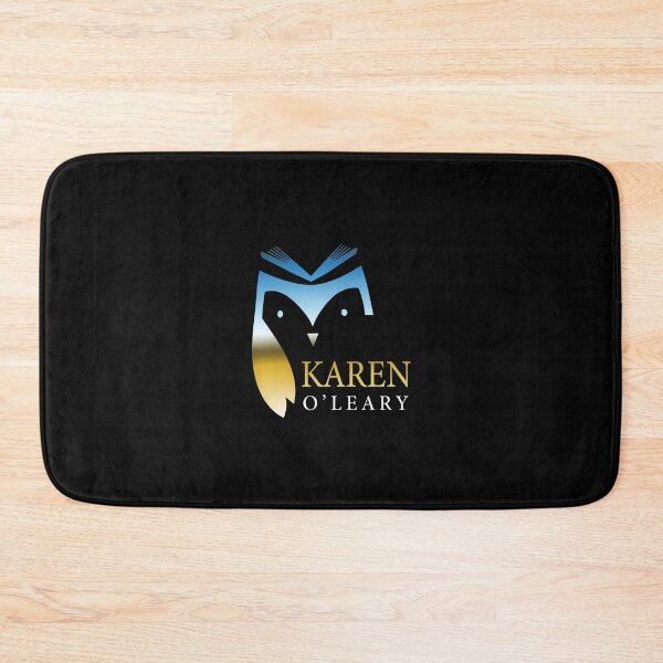 Item preview, Karen O'Leary Owl Emblem Gold Blue designed and sold by Giannihanahan.