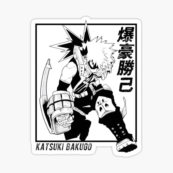 Item preview, Katsuki Bakugo Inspired Dynamic Anime Character Design from My Hero Academia designed and sold by -atisuto-.