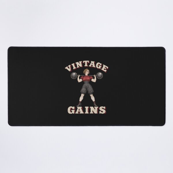Item preview, Vintage Gains Retro Strongwoman Weightlifting Workout designed and sold by JerdbordinShop.