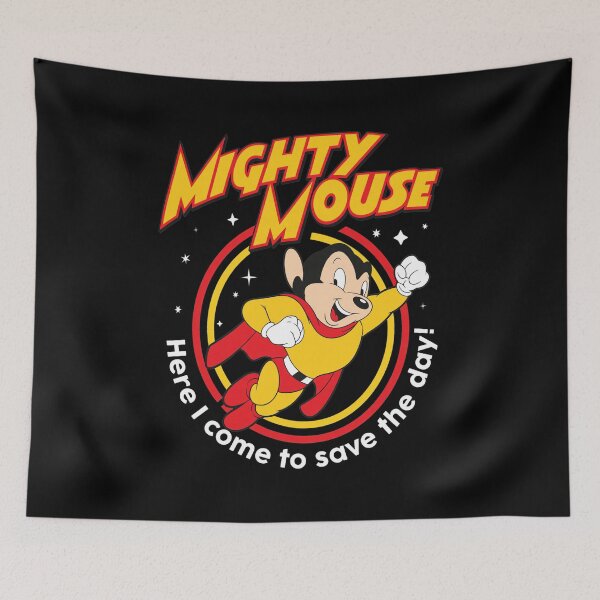 Item preview, Mighty Mouse Retro Flying Hero Graphic designed and sold by Giannihanahan.