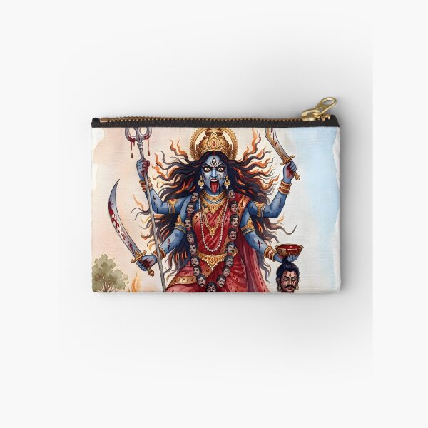Artikelvorschau, Maa Kali Trishul Aquarellkunst entworfen und verkauft von hutofdesigns.