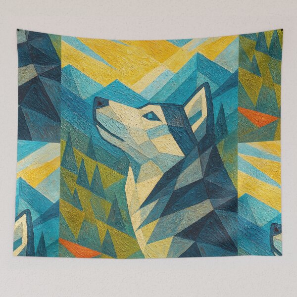 Item preview, Wolf illustration – Majestic Wild Wolf Portrait designed and sold by GalleryKauffeld.