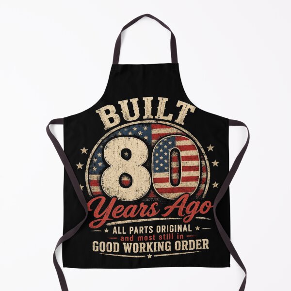 Item preview, Built 80 Years Ago Vintage USA Flag 80th Birthday designed and sold by CF_VintageDesign.