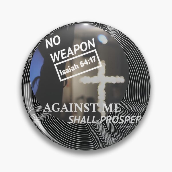 Item preview, No Weapon Formed Against Me Shall Prosper - Isaiah Biblical Scripture Inspirational Quote Design designed and sold by maddangell.