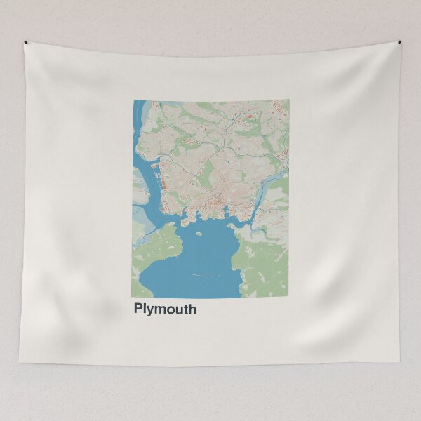 Item preview, Plymouth Minimalistic Map Art designed and sold by MapsNerd.