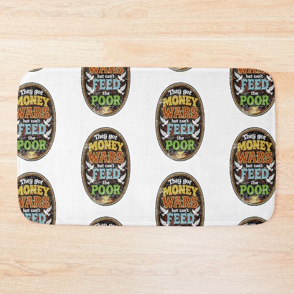 Item preview, Feed The Poor Not War Peace Doves Social Justice Retro Design designed and sold by Fatherday.