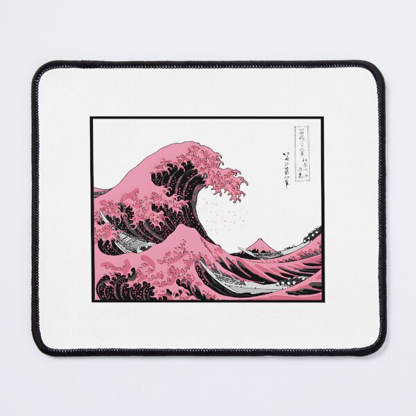 Item preview, Pink Great Wave Off Kanagawa Inspired Artistic Ocean Wave Design designed and sold by -atisuto-.