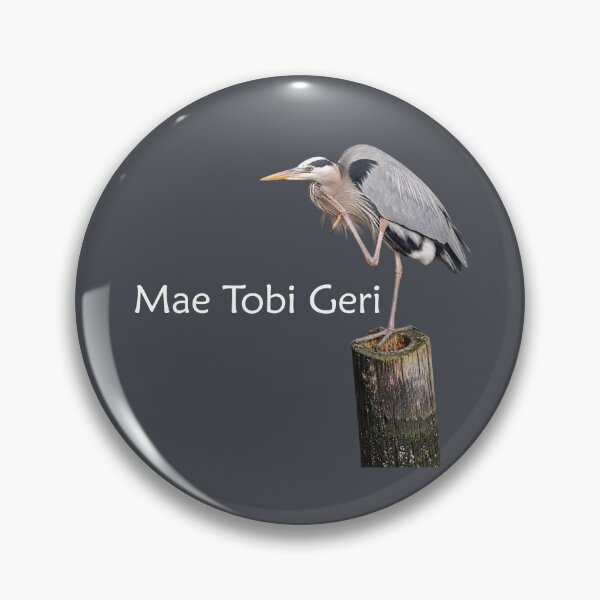 Item preview, Mae Tobi Geri Blue Heron Performing the Crane Medium Grey designed and sold by Art in My Loft.