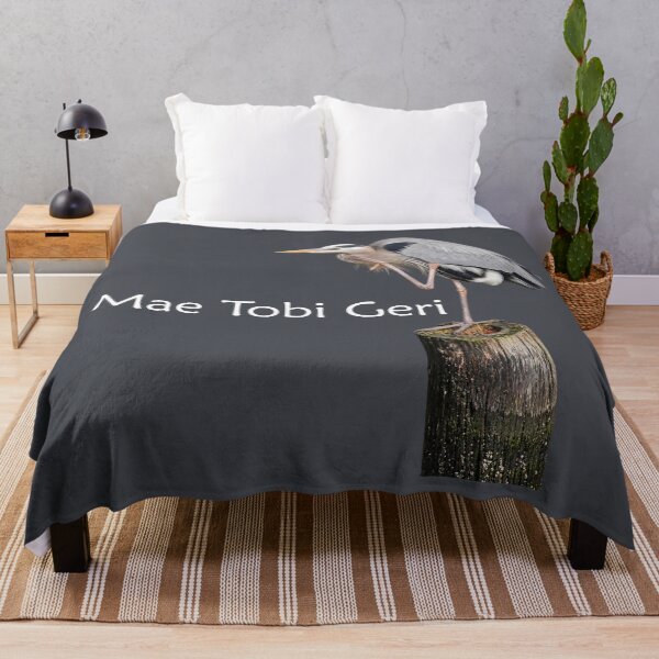 Item preview, Mae Tobi Geri Blue Heron Performing the Crane Medium Grey designed and sold by Art in My Loft.