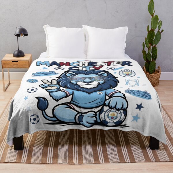 Item preview, Manchester City Lion Cool Fan Art T-Shirt Design designed and sold by annaarthk.