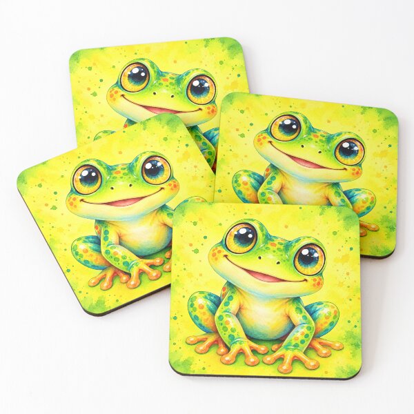 Item preview, Colorful Happy Frog Watercolor designed and sold by trendspatterns.
