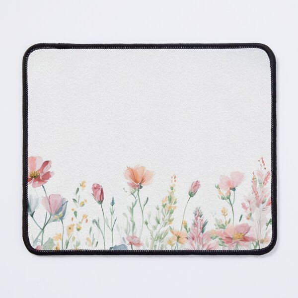 Item preview, Watercolor Wildflower Pastel Meadow Over a Soft Sky #7 designed and sold by DuckyRubin.