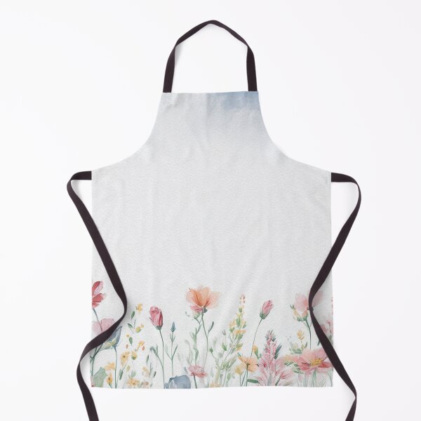 Item preview, Watercolor Wildflower Pastel Meadow Over a Soft Sky #7 designed and sold by DuckyRubin.