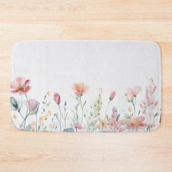 Item preview, Watercolor Wildflower Pastel Meadow Over a Soft Sky #7 designed and sold by DuckyRubin.