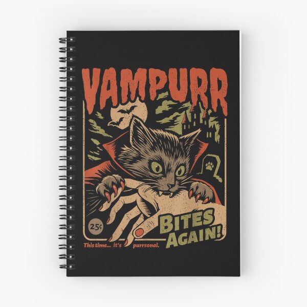 Item preview, Vampurr Bites Again! Funny Cat Halloween Vintage Graphic designed and sold by Capisedo.