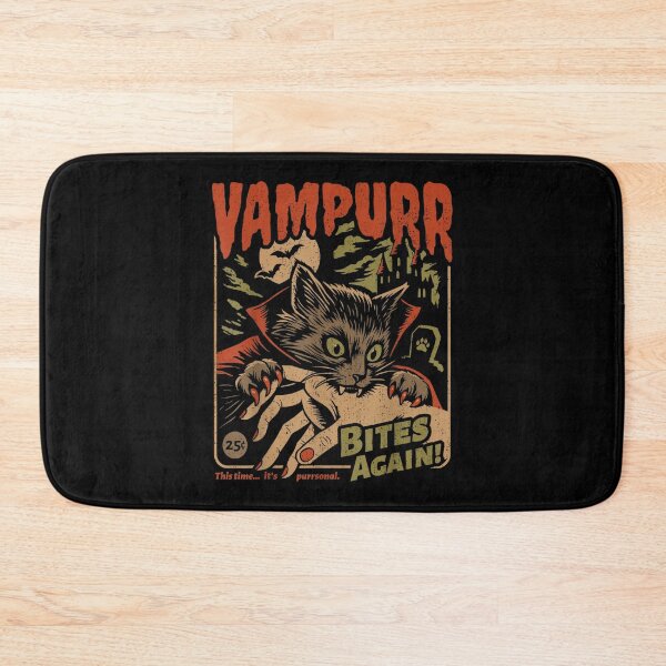 Item preview, Vampurr Bites Again! Funny Cat Halloween Vintage Graphic designed and sold by Capisedo.
