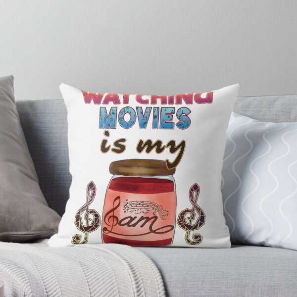 Item preview, Watching Movies Is My Jam Funny Film Lover Quote Graphic designed and sold by OmegaRedFox.
