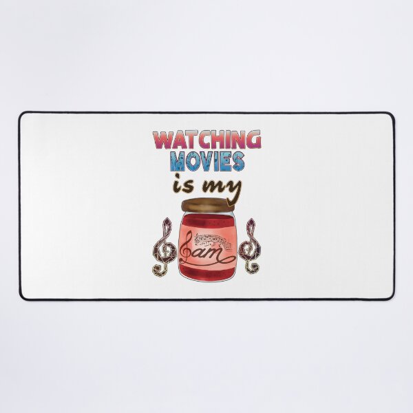 Item preview, Watching Movies Is My Jam Funny Film Lover Quote Graphic designed and sold by OmegaRedFox.