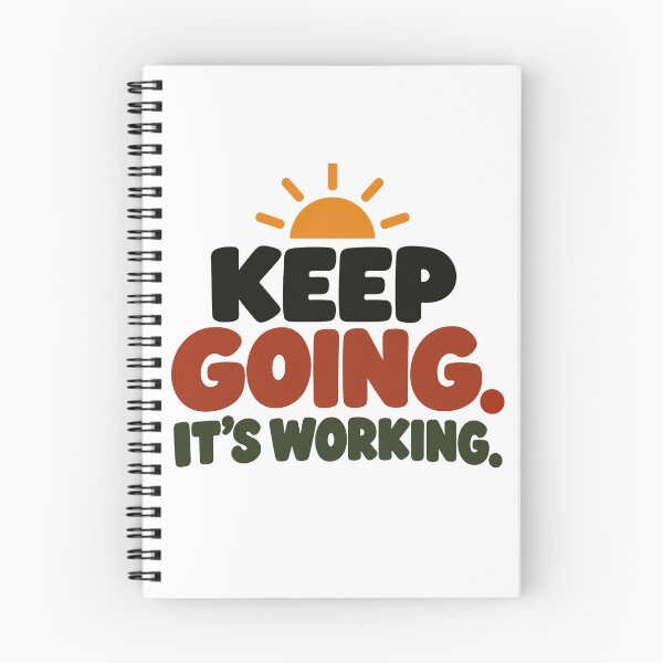 Item preview, Keep Going It’s Working – Minimalist Motivational Quote Design designed and sold by Lovestickerco.