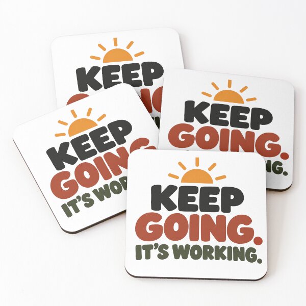 Item preview, Keep Going It’s Working – Minimalist Motivational Quote Design designed and sold by Lovestickerco.