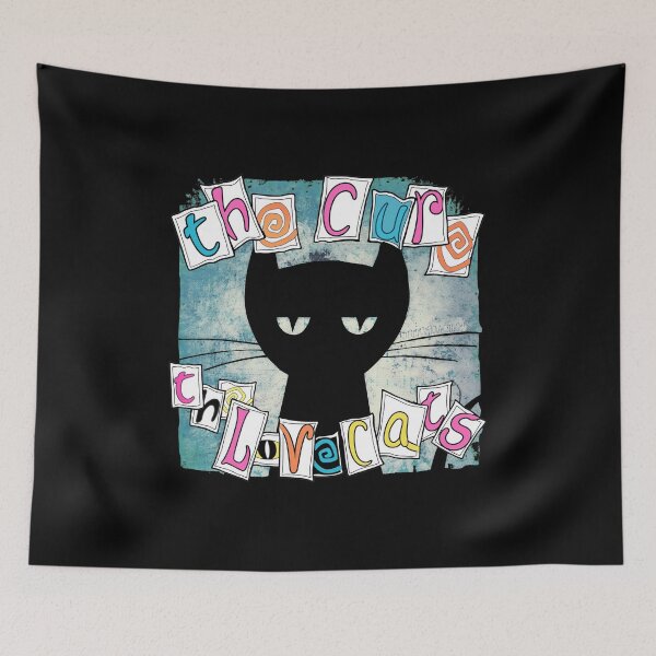 Item preview, The Cure Love Cats Black Cat  Art designed and sold by LetitiaSkiles.