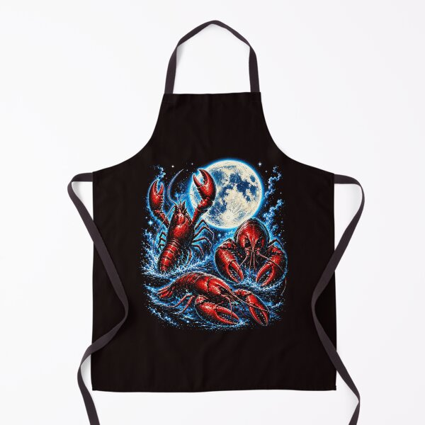Item preview, Three Lobsters Under Moonlit 90's Galaxy Space Animal designed and sold by ImeldaSparks.