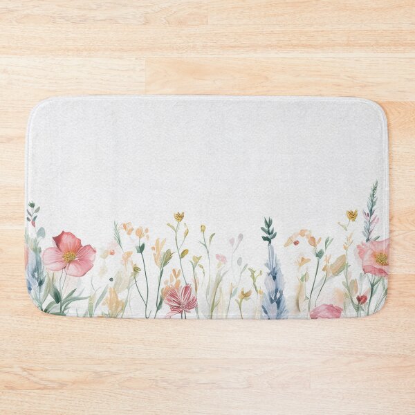 Item preview, Watercolor Wildflower Pastel Meadow Over a Soft Sky #8 designed and sold by DuckyRubin.