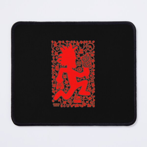 Item preview, Tribal Runner Mascot Red Silhouette Coffee Pattern Poster designed and sold by GiselEbner.