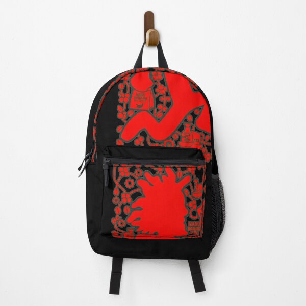Artikelvorschau, Tribal Runner Mascot Red Silhouette Coffee Pattern Poster entworfen und verkauft von GiselEbner.
