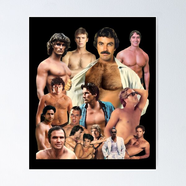 Item preview, Retro Seventies Cinema Male Actors Photo Collage Graphic designed and sold by GiselEbner.