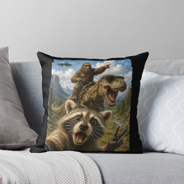 Item preview, Raccoon Selfie Bigfoot T Rex UFO Funny Gifts Men Women Kid designed and sold by Capisedo.