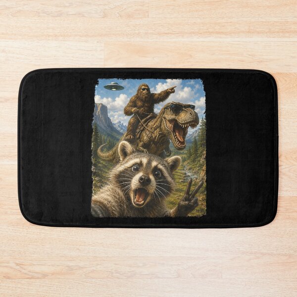Item preview, Raccoon Selfie Bigfoot T Rex UFO Funny Gifts Men Women Kid designed and sold by Capisedo.