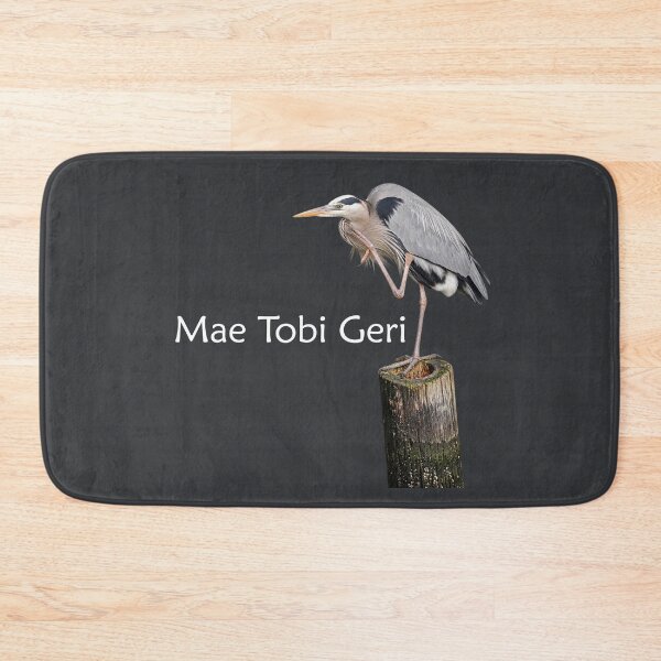 Artikelvorschau, Mae Tobi Geri Blaureiher führt die Kranich-Tafel auf entworfen und verkauft von Art in My Loft.