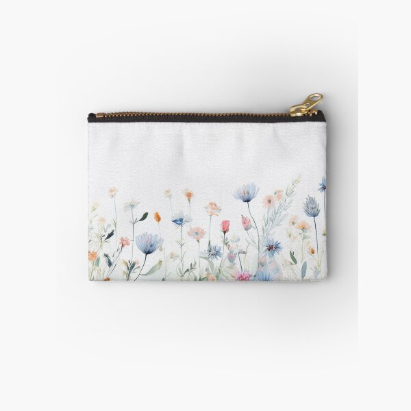 Item preview, Watercolor Wildflower Pastel Meadow Over a Soft Sky #10 designed and sold by DuckyRubin.