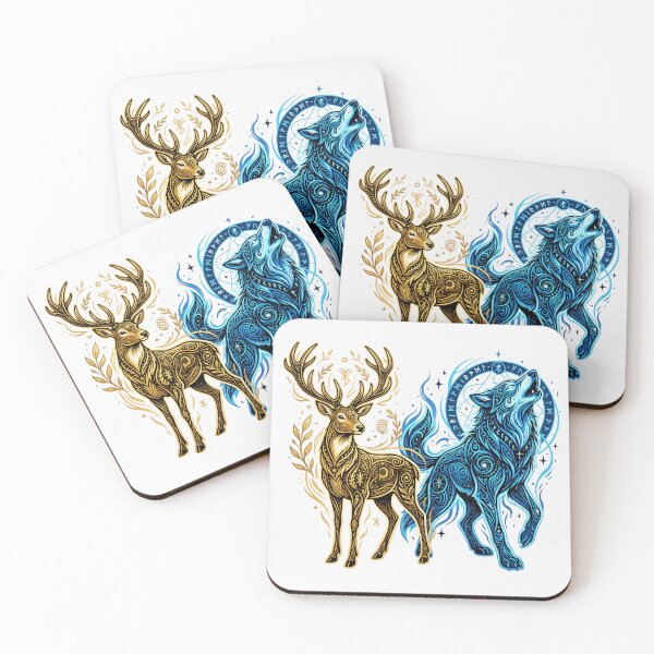 Item preview, Mystic Wolf Celestial Animal Art designed and sold by naragon4289.