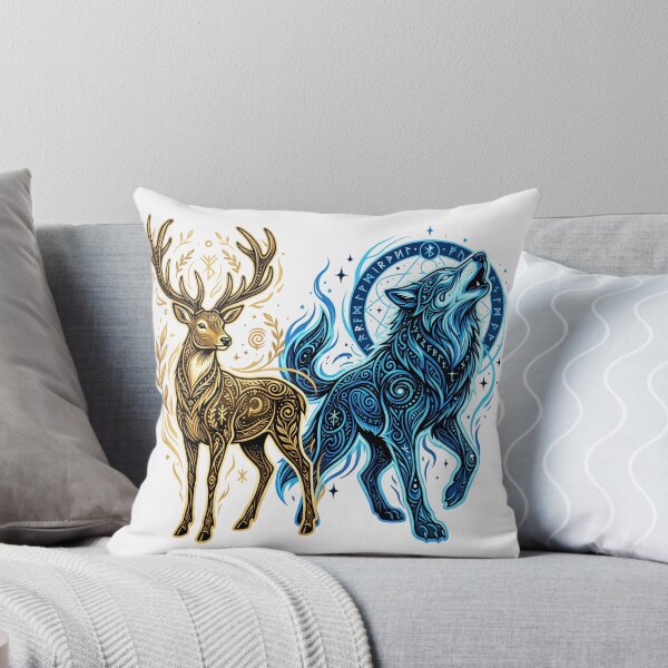 Item preview, Mystic Wolf Celestial Animal Art designed and sold by naragon4289.