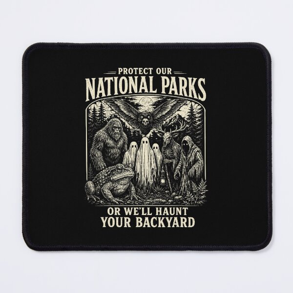 Item preview, Protect Our National Parks Cryptid Sasquatch Halloween designed and sold by nryum.