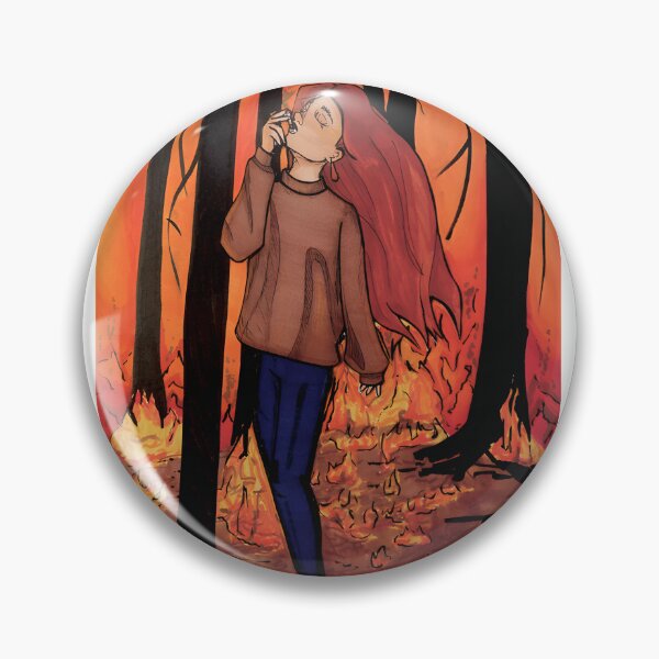 Item preview, A World On Fire Abstract Art Illustration with Fiery Colors and Dynamic Flames designed and sold by bosyshawky123.