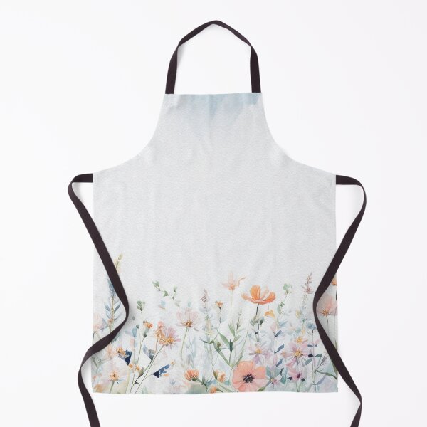 Item preview, Watercolor Wildflower Pastel Meadow Over a Soft Sky #11 designed and sold by DuckyRubin.