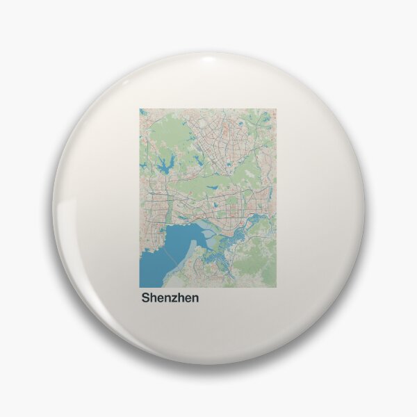 Item preview, Shenzhen Minimalistic Map Art designed and sold by MapsNerd.
