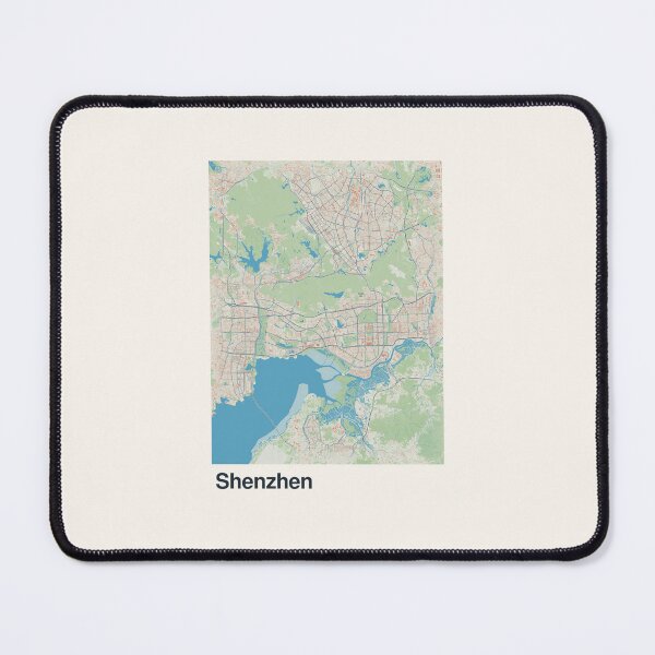Item preview, Shenzhen Minimalistic Map Art designed and sold by MapsNerd.