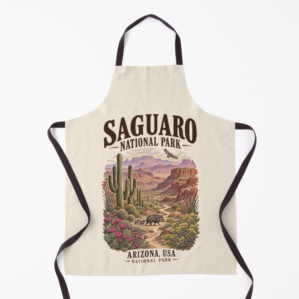 Item preview, Saguaro National Park, Arizona, USA [Vintage Illustration] designed and sold by elektronen.
