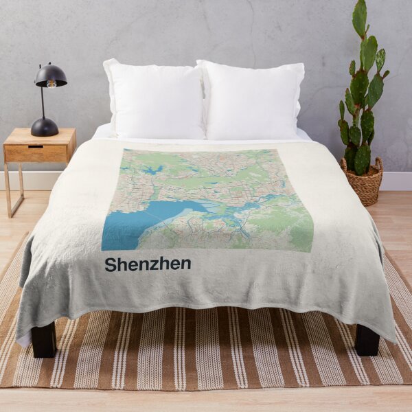 Item preview, Shenzhen Minimalistic Map Art designed and sold by MapsNerd.