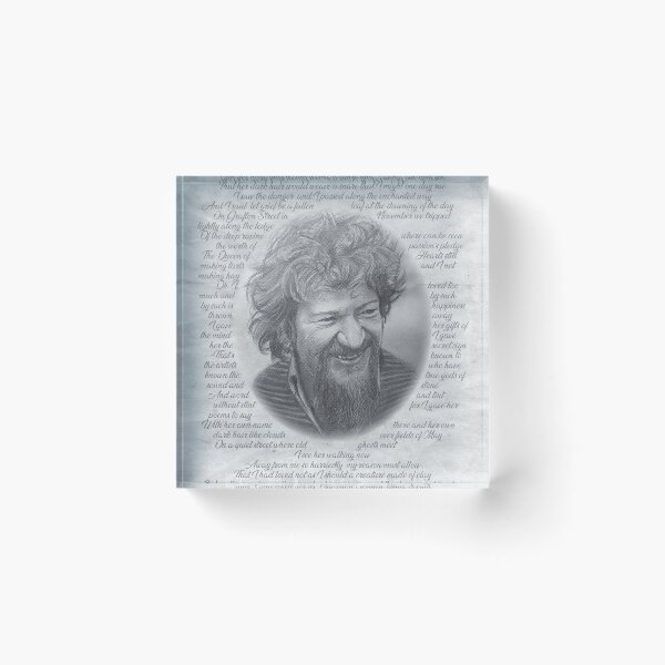 Item preview, Luke Kelly "Raglan Road" Portrait – The Dubliners Irish Folk Music Legend Art Print designed and sold by ConorKeeganArt.