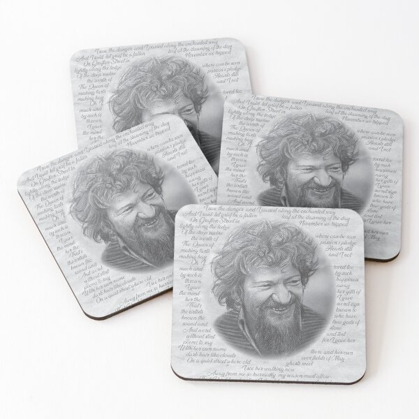 Item preview, Luke Kelly "Raglan Road" Portrait – The Dubliners Irish Folk Music Legend Art Print designed and sold by ConorKeeganArt.