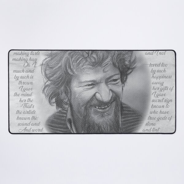 Item preview, Luke Kelly "Raglan Road" Portrait – The Dubliners Irish Folk Music Legend Art Print designed and sold by ConorKeeganArt.