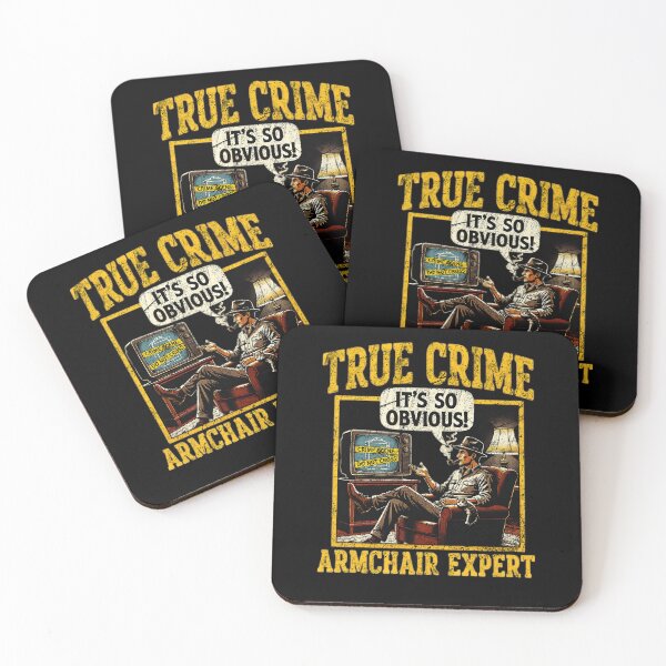Item preview, True Crime Armchair Detective Vintage TV Mystery Fan Design designed and sold by Fatherday.