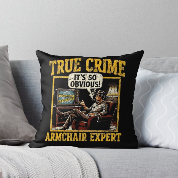 Item preview, True Crime Armchair Detective Vintage TV Mystery Fan Design designed and sold by Fatherday.
