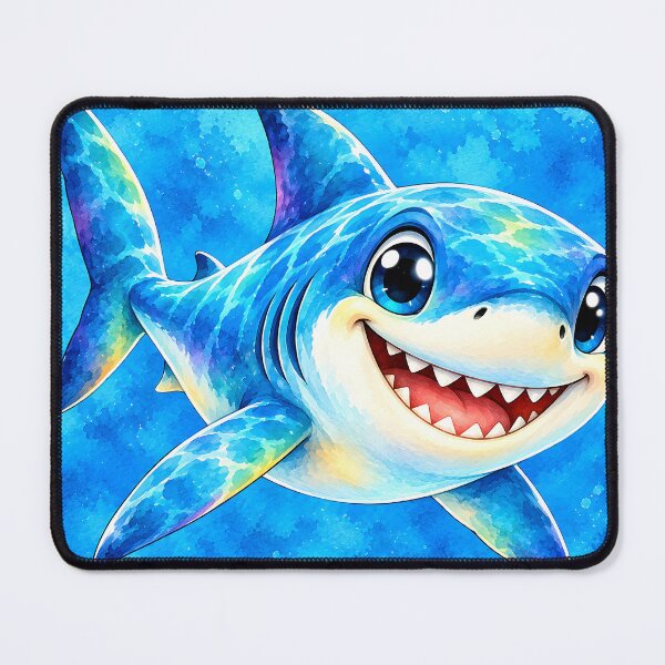 Item preview, Cute Colorful Shark Watercolor designed and sold by trendspatterns.